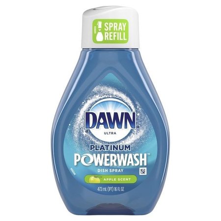 DAWN Platinum Dish Soap Spray Refill, 16 oz, Liquid, Apple Scent, Colorless 52367